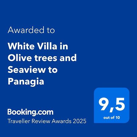 White Villa In Olive Trees And Seaview To Panagia Almiropótamos Eksteriør bilde