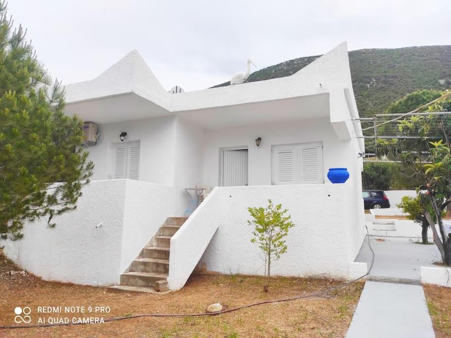 White Villa In Olive Trees And Seaview To Panagia Almiropótamos Eksteriør bilde