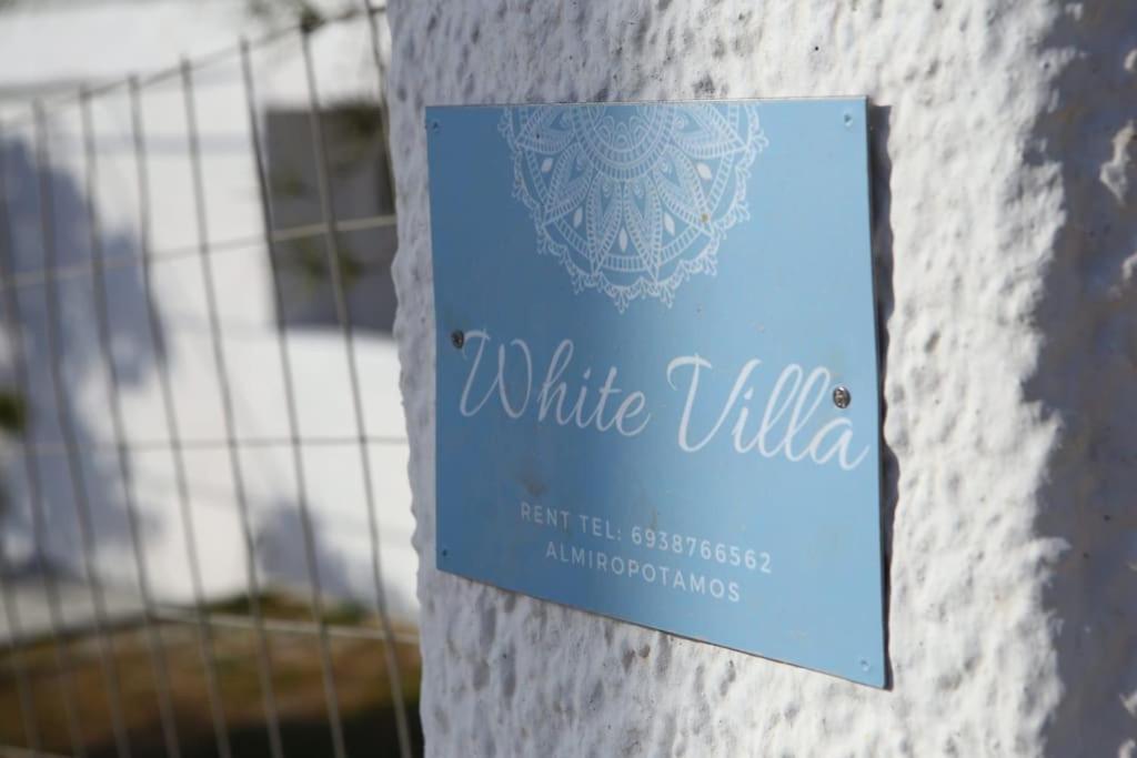 White Villa In Olive Trees And Seaview To Panagia Almiropótamos Eksteriør bilde