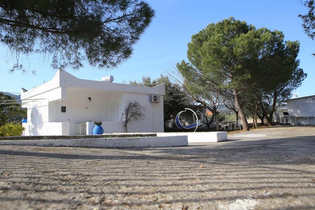 White Villa In Olive Trees And Seaview To Panagia Almiropótamos Eksteriør bilde